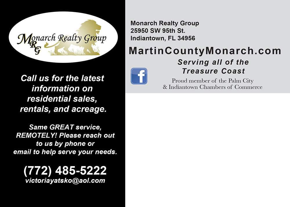 Monarch Realty Postcard - Back